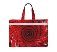 GaxfjRu Red Flower Vortex Spiral print Tote Bag Canvas Laptop Bag for Women Casual Work Bags for Travel, Office, College