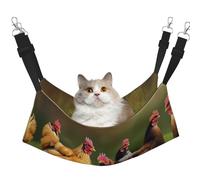 GaxfjRu Rooster Adjustable Cat Bed Hammock Perch For Window, Cozy Velvet Pet Sleeper And Lounge For Kittens