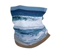 GaxfjRu Serene Coastal print Cooling Multi Use Neck Gaiter Men's and Women's Summer Face Mask for Working, Running Sports
