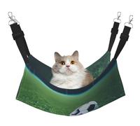 GaxfjRu Soccer Ball On Grassy Adjustable Cat Bed Hammock Perch For Window, Cozy Velvet Pet Sleeper And Lounge For Kittens