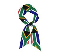 GaxfjRu South African flag print Women Lightweight Neck Tie Silk Head Scarf for Hair Fashion Headwrap Handbag Accessories