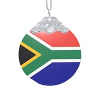 GaxfjRu South African Flag Xmas Home Decorations Ornaments, Hanging Christmas Tree Gift Pendant For Holiday Cheer