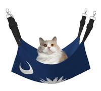 GaxfjRu South Carolina Flag Adjustable Cat Bed Hammock Perch For Window, Cozy Velvet Pet Sleeper And Lounge For Kittens
