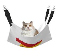 GaxfjRu Spanish Flag Map Adjustable Cat Bed Hammock Perch For Window, Cozy Velvet Pet Sleeper And Lounge For Kittens