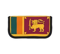 GaxfjRu Sri Lanka Flag Cute Dot Canvas Pencil Pouch Organized Storage for Picnics & Daily Use Makeup Pouch, Pencil Holder
