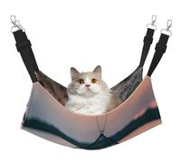 GaxfjRu Starfish Fishing Nets Adjustable Cat Bed Hammock Perch For Window, Cozy Velvet Pet Sleeper And Lounge For Kittens