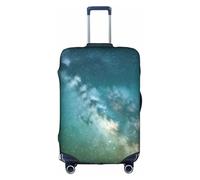 GaxfjRu Starry Night Sky Deep Outer Space Printed Suitcase Skin, Durable Baggage Wrap, High Elasticity Travel Sleeve, for Suitcase Safety