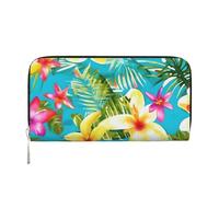 GaxfjRu summer style hawaiian print Men's Vintage Look Leather Long Wallet Checkbook Wallets,Ladies Credit Card Holder