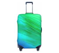 GaxfjRu Teal Blue Pattern Print Suitcase Cover Protector Travel Luggage Cover Suitcase Washable Baggage Covers Anti-Scratch