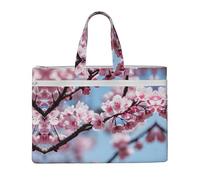 GaxfjRu Tempting Cherry Blossoms print Tote Bag Canvas Laptop Bag for Women Casual Work Bags for Travel, Office, College