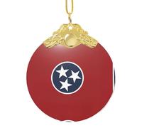 GaxfjRu Tennessee State Flag Xmas Home Decorations Ornaments, Hanging Christmas Tree Gift Pendant For Holiday Cheer