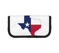 GaxfjRu Texas State Flag Map Cute Dot Canvas Pencil Pouch Organized Storage for Picnics & Daily Use Makeup Pouch, Pencil Holder