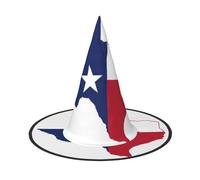 GaxfjRu Texas State Flag Map Print Halloween Witch Hat, Witch Costume Accessory For Halloween Cosplay Party Holiday Decoration 3pcs