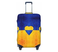 GaxfjRu Ukrainian Flag Print Suitcase Cover Protector Travel Luggage Cover Suitcase Washable Baggage Covers Anti-Scratch