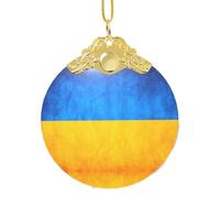 GaxfjRu Ukrainian Flag Xmas Home Decorations Ornaments, Hanging Christmas Tree Gift Pendant For Holiday Cheer