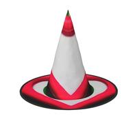 GaxfjRu Valentine'S Day Love Print Halloween Witch Hat, Witch Costume Accessory For Halloween Cosplay Party Holiday Decoration 3pcs