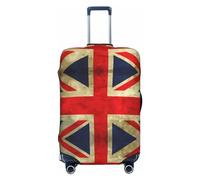 Gaxfjru Vintage British Flag Print Travel Luggage Cover Suitcase Cover Protector Suitcase Washable Baggage Covers Anti-Scratch