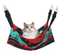 GaxfjRu Volcano Bloom Adjustable Cat Bed Hammock Perch For Window, Cozy Velvet Pet Sleeper And Lounge For Kittens
