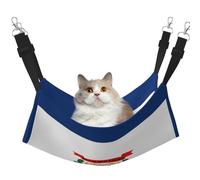 GaxfjRu West Virginia State Flag Adjustable Cat Bed Hammock Perch For Window, Cozy Velvet Pet Sleeper And Lounge For Kittens