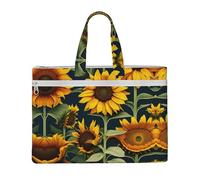 GaxfjRu Wild Flower Sunflower print Tote Bag Canvas Laptop Bag for Women Casual Work Bags for Travel, Office, College