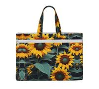 GaxfjRu Wild Flower Sunflowers print Tote Bag Canvas Laptop Bag for Women Casual Work Bags for Travel, Office, College