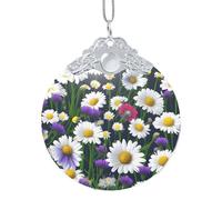 GaxfjRu Wild Flowers And Cornflowers Daisies Xmas Home Decorations Ornaments, Hanging Christmas Tree Gift Pendant For Holiday Cheer
