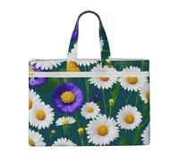 GaxfjRu Wild Flowers and Daisies print Tote Bag Canvas Laptop Bag for Women Casual Work Bags for Travel, Office, College