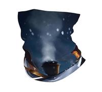 GaxfjRu Winter Christmas Snow Night Railway Train print Cooling Multi Use Neck Gaiter Men's and Women's Summer Face Mask for Working, Running Sports