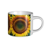 GaxfjRu You are My Sunshine Sunflower Print Handmade Ceramic Mugs, Large Capacity Thick Wall Mugs, with C-Handle for Coffee Tea and Gifts
