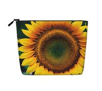 GaxfjRu You Are My Sunshine Sunflower print Travel Makeup Bag Toiletry Bag akeUp Purse Pouch with Zipper Makeup Organizer for Women, Black, One Size