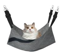 GaxfjRu Zen Stone Adjustable Cat Bed Hammock Perch For Window, Cozy Velvet Pet Sleeper And Lounge For Kittens