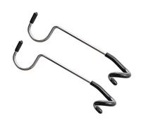 GAXIRE 2pcs Camping Lantern Hanger Stainless Steel Hook Halloween Season | Secure Spiral End Design, Black Rubber Sleeve, Protects Mugs and Hats from Scratches, for Fishing and Rv Campsite