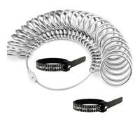 GAXPAK Ring Sizer UK, 3 PCS Premium A-Z Ring Measurement Tool for Women & Men Finger Measure Jewellery Sizing Tools