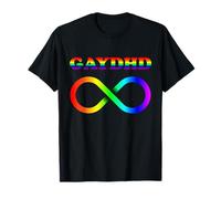 Gay ADHD Gaydhd Neurodiverse LGBT Pride T-Shirt