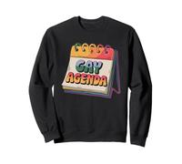 Gay Agenda Weekly Pride Humor Design Sweatshirt