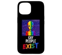 Gay Alien LGBTQ Gay People Exist Alien Gay Case for iPhone 15