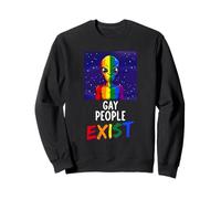 Gay Alien LGBTQ Gay People Exist Alien Gay Sweatshirt