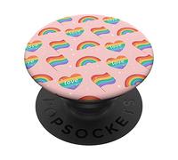 Gay And Lesbian Present Idea Queers LGBT Pride Pop Grip PopSockets Swappable PopGrip