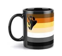 Gay Bear Flag Ceramic Coffee Mug with Handle Reusable Tea Mugs China Printed Cups for Hot Drinks Home Work 330ml
