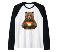 Gay Bear Flag Gay Pride Month LGBT Gay Pride Bear Raglan Baseball Tee