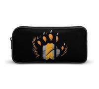 Gay Bear Proud Paw Large Pencil Case Big Capacity Pencil Pouch Pen Bag Marker Pen Case for Women Men