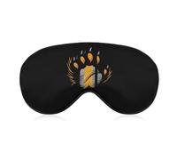 Gay Bear Proud Paw Sleep Mask Soft Blackout Eye Mask Eye Shade Cover with Adjustable Strap for Men Women