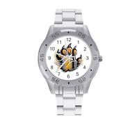 Gay Bear Proud Paw Watch Simple Wrist Watch Stainless Steel Band Analog Quartz Watches for Women Men