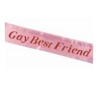 Gay Best Friend Hen Night Sash
