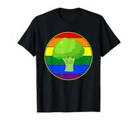 Gay Broccoli Lover Cute Vegetable Kawaii Rainbow LGBTQ Teens T-Shirt