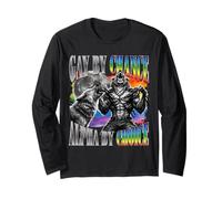 Gay By Chance Alpha By Choice Alpha Wolf LGBT Sigma Graphic Long Sleeve T-Shirt