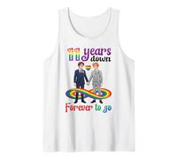 Gay Couple 11 Years Down Forever to Go Marriage Anniversary Tank Top