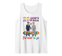 Gay Couple 29 Years Down Forever to Go Marriage Anniversary Tank Top