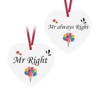 Gay Couple Gifts Gay Pride Gift Mr Right Mr Always Right Ornaments LGBT Gift Birthday Christmas Ornament for Gay Couple Wedding Anniversary Valentines Gifts for Gay Boyfriend Husband