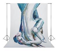 Gay Couple Hands Holding Nude Male Art Watercolor Print Modern Love Wall Decor Unique Gift for Gay Friend Love Is Love-1 Photography Cloth56x98inch(142x250cm)